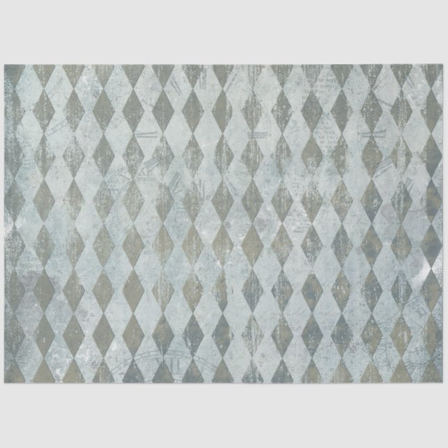 Design der blauen Alice im Wunderland 5 Seidenpapier (Vorderseite)