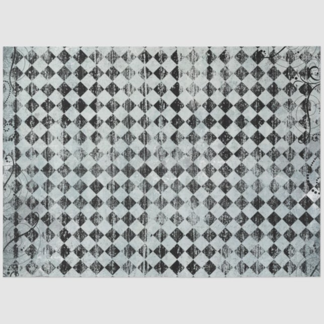 Design der blauen Alice im Wunderland 9 Seidenpapier (Vorderseite)