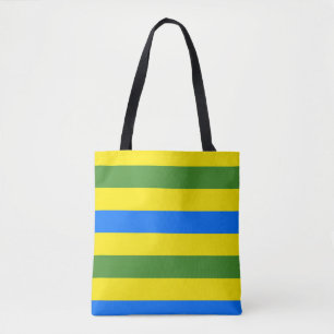 Design der blauen, grünen und gelben Streifen