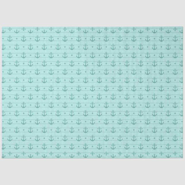 Design der blauen und goldenen Wasserserie 6 Seidenpapier (Vorderseite)