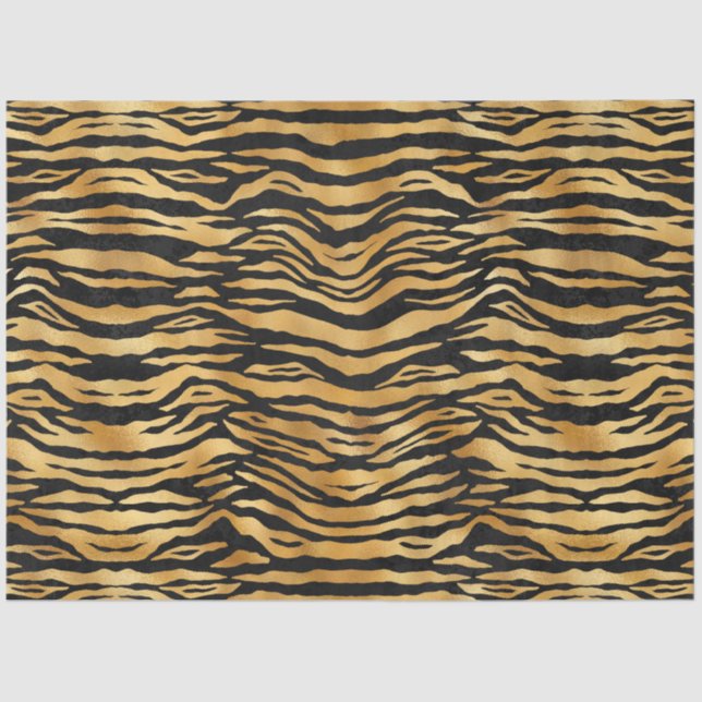Design der Blue and Gold Tiger Series 4 Seidenpapier (Vorderseite)