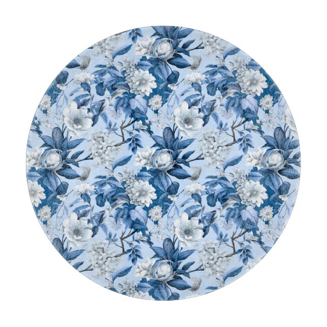 Design der Blue and White Chinoserie Series 3 Schneidebrett (Vorderseite)
