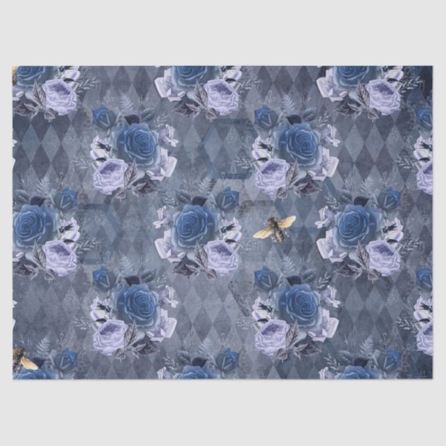 Design der Blue Bee Serie 1 Seidenpapier (Vorderseite)