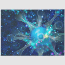 Design der Blue Galaxy Serie 2 Seidenpapier