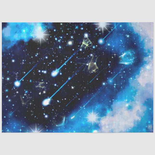 Design der Blue Galaxy Serie 5 Seidenpapier (Vorderseite)