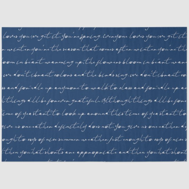 Design der Blue Watercolor-Serie 4 Seidenpapier (Vorderseite)