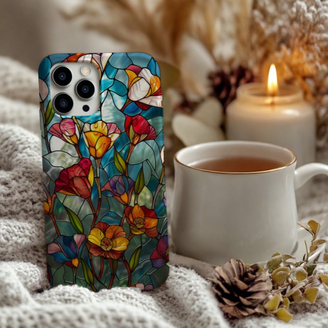 Design der Blume aus Hartglas iPhone Hülle (Von Creator hochgeladen)