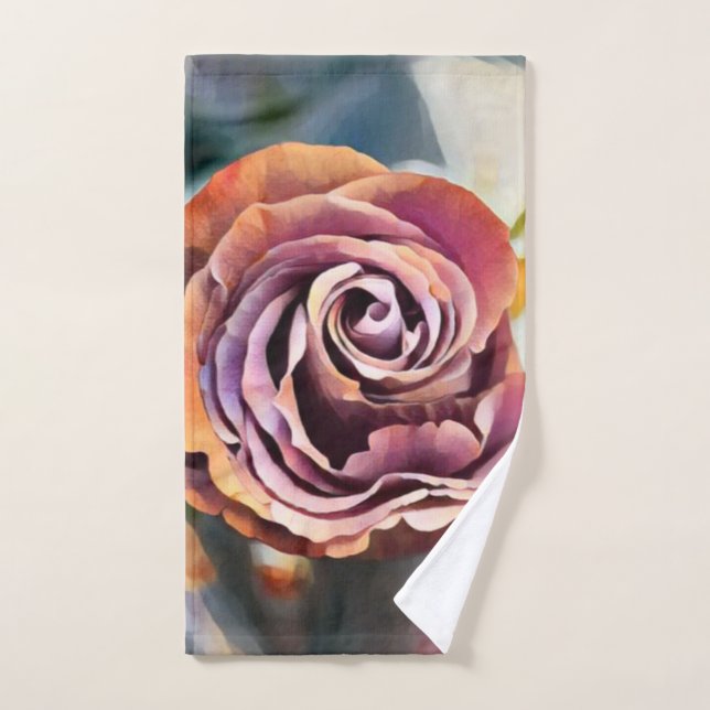 Design der Blume der rosafarbenen Rose Handtuch (Handtuch)
