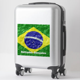Design der brasilianischen Flagge Aufkleber