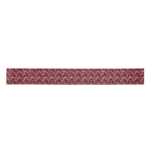 Design der Burgundy- und Gold Leopard-Serie 10 Satinband
