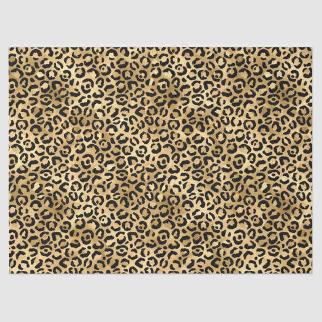 Design der Burgundy- und Gold Leopard-Serie 7 Seidenpapier (Vorderseite)