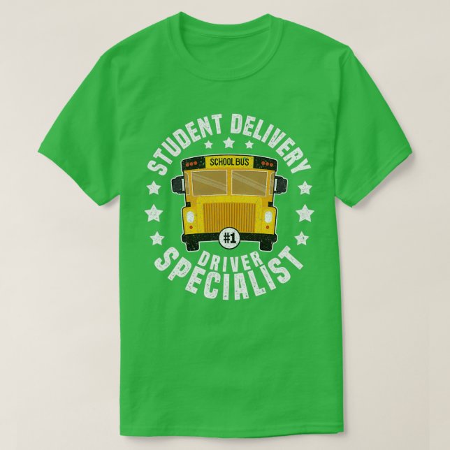 Design der Busfahrer der Busfahrschule für Funny S T-Shirt (Design vorne)