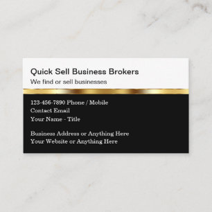 Design der Business Broker Business Card Visitenkarte