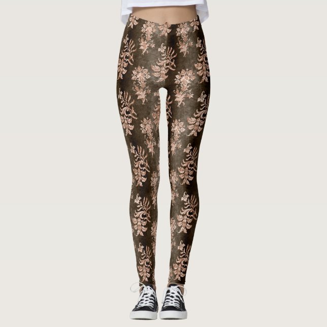 Design der Champagner-Velvet-Serie 3 Leggings (Vorderseite)