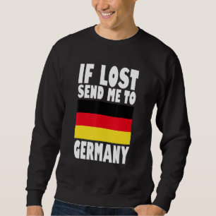 Design der deutschen Flagge Wenn verloren, schick Sweatshirt