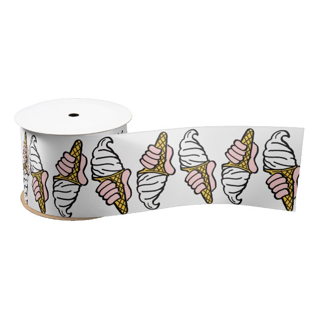 Design der Eiscreme Satinband (Spule)