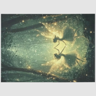 Design der Emerald Forest Fairy Series #4 Seidenpapier