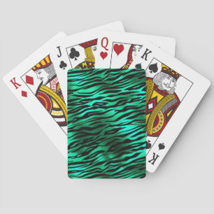Design der Emerald- und Gold Safari-Serie 10 Spielkarten
