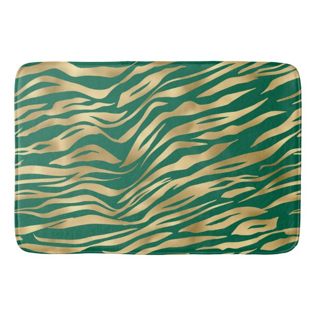 Design der Emerald- und Gold-Safari-Serie 2 Badematte (Vorderseite)