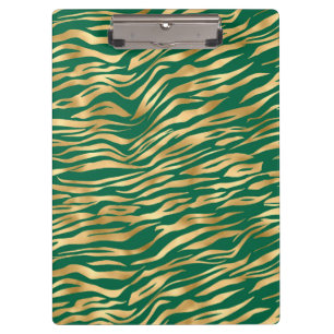 Design der Emerald- und Gold-Safari-Serie 2 Klemmbrett