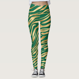 Design der Emerald- und Gold-Safari-Serie 2 Leggings