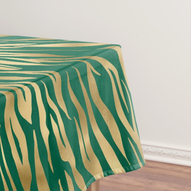 Design der Emerald- und Gold-Safari-Serie 2 Tischdecke (Beispiel)