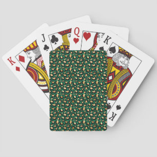 Design der Emerald- und Gold-Safari-Serie 3 Spielkarten