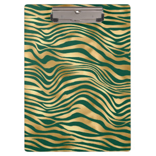 Design der Emerald- und Gold-Safari-Serie 4 Klemmbrett