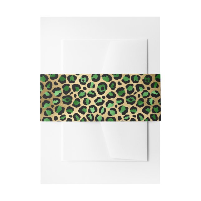 Design der Emerald- und Gold-Safari-Serie 8 Einladungsbanderole (Vorderseite Beispiel)