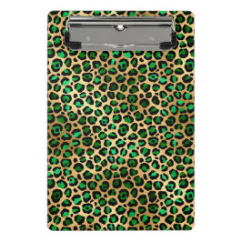 Design der Emerald- und Gold-Safari-Serie 8 Mini Klemmbrett