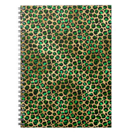Design der Emerald- und Gold-Safari-Serie 8 Notizblock