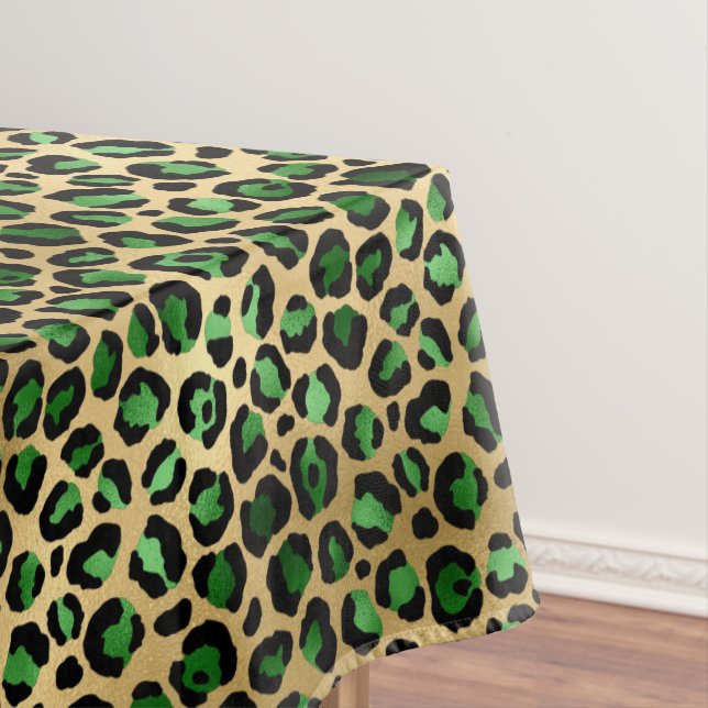 Design der Emerald- und Gold-Safari-Serie 8 Tischdecke (Beispiel)