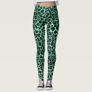 Design der Emerald- und Gold-Safari-Serie 9 Leggings
