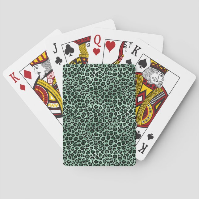 Design der Emerald- und Gold-Safari-Serie 9 Spielkarten (Rückseite)
