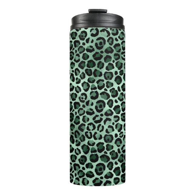 Design der Emerald- und Gold-Safari-Serie 9 Thermosbecher (Vorderseite)