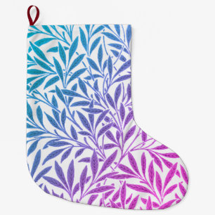Design der Farbkombination Blau und Rosa Großer Weihnachtsstrumpf