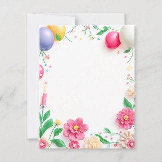 Design der Flachkarte Geburtstag Karte