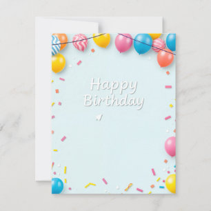 Design der Flachkarte Geburtstag Karte