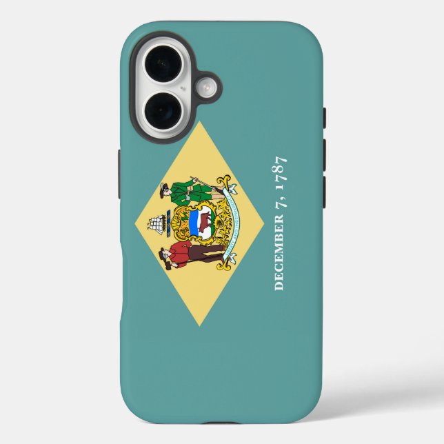 Design der Flagge des Staates Delaware Case-Mate iPhone Hülle (Rückseite)