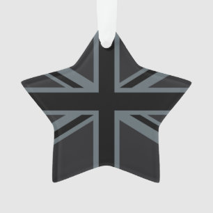Design der Flagge für Black Union Jack UK Ornament