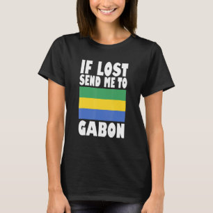 Design der Flagge Gabuns. Wenn verloren, schicken T-Shirt