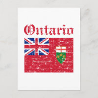 Design der Flagge von Ontario Kanada