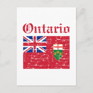 Design der Flagge von Ontario Kanada Postkarte