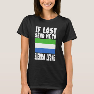 Design der Flagge von Sierra Leone Wenn verloren,  T-Shirt