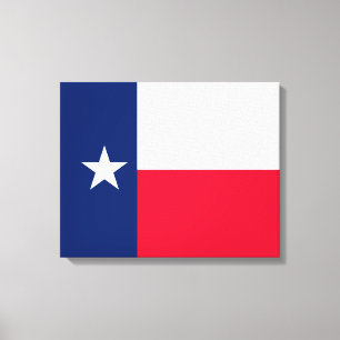 Design der Flaggen des Texas-Zustands Leinwanddruck