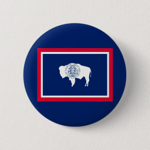 Design der Flaggen des Wyoming-Zustands Button