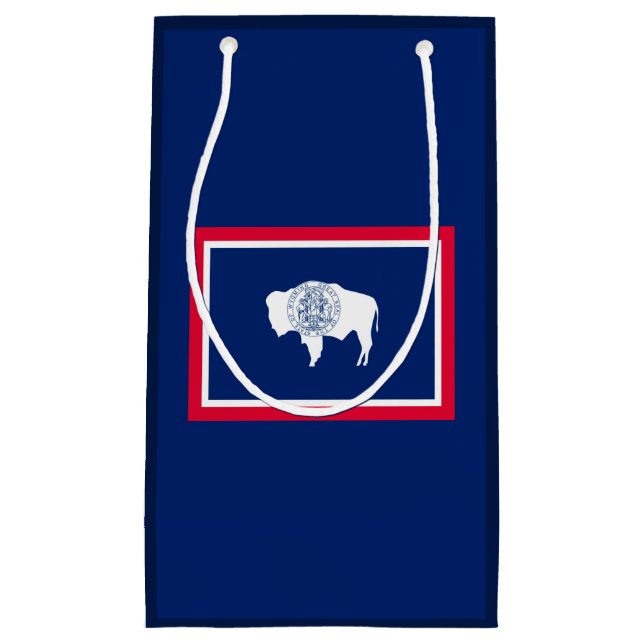Design der Flaggen des Wyoming-Zustands Kleine Geschenktüte (Vorderseite)