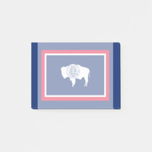 Design der Flaggen des Wyoming-Zustands Post-it Klebezettel
