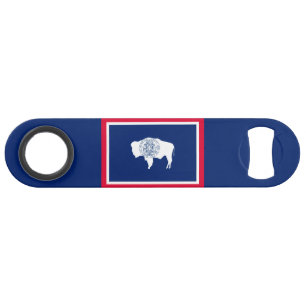 Design der Flaggen des Wyoming-Zustands Speedflaschenöffner