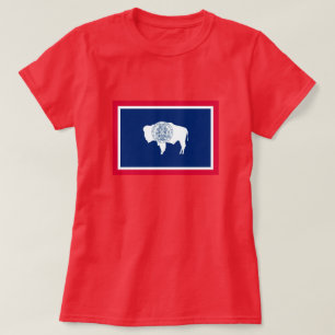 Design der Flaggen des Wyoming-Zustands T-Shirt